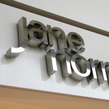 Built Up Mirror Polished Stainless Steel Letters