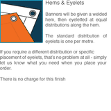 custom printed mesh banner hems eyelets