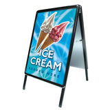 A-Board aluminium black snap frame poster frame pavement sign