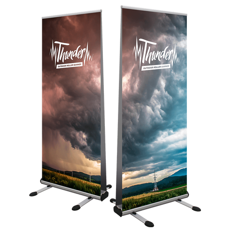 Thunder Outdoor Double Sided Roll-Up Banner